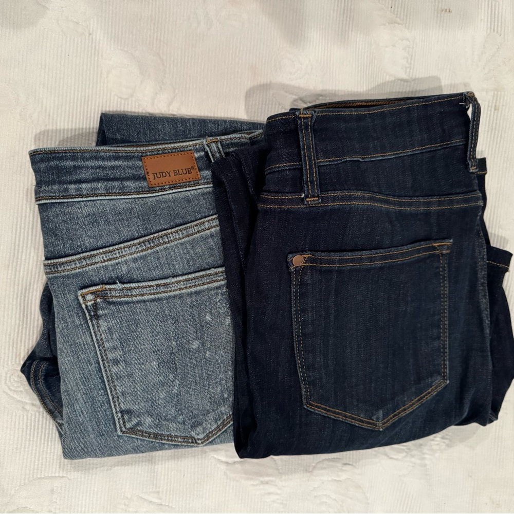 Bundle Judy Blues Jeans. Size 9. Boyfriend cut and Straight cut.